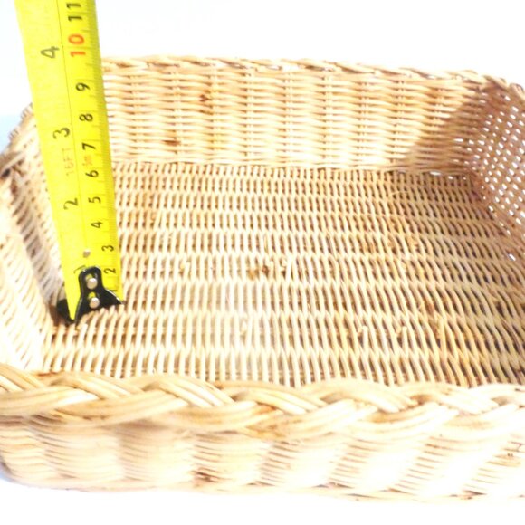 2 Wicker Holders For PYREX Vintage Casserole Dish BAKING DISH Warmer Holder - Picture 5 of 8
